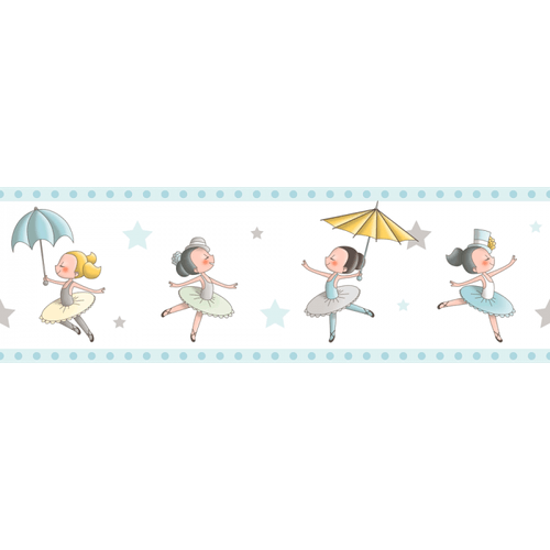 Faixa-de-Parede-Treboli-Azul-Bailarinas-5921 Faixa-de-Parede-Treboli-Azul-Bailarinas-5921