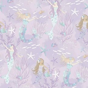 Papel-de-Parede-Sereias---G78391-Roxo-e-Gliter