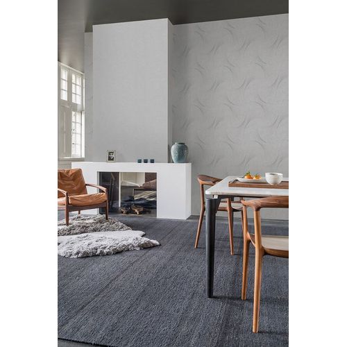 Papel de Parede Muse Têxtil Cinza com Brilho MU1204 Papel de Parede Muse Têxtil Cinza com Brilho MU1204