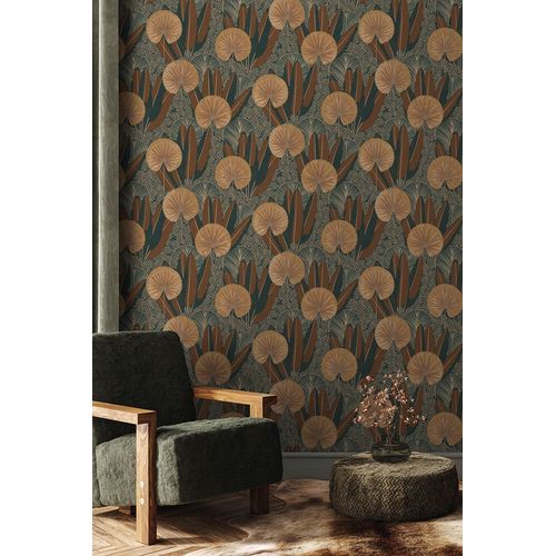 Papel de Parede Muse Folhagem Marrom A54703 Papel de Parede Muse Folhagem Marrom A54703