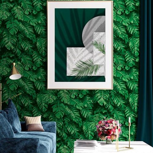 Papel-de-Parede-Santorini-Folhagem-Verde-SN11 Papel-de-Parede-Santorini-Folhagem-Verde-SN11