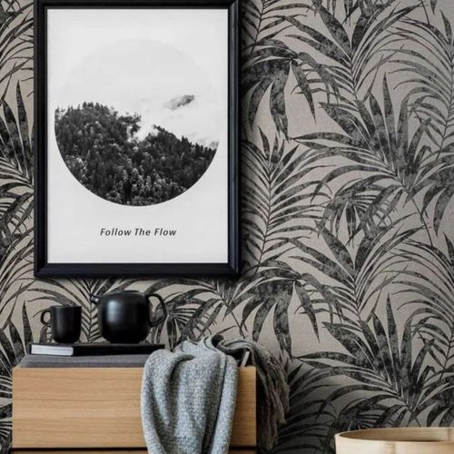 Papel-de-Parede-Ivy-Folhagem-Grafite-6803-50 Papel-de-Parede-Ivy-Folhagem-Grafite-6803-50