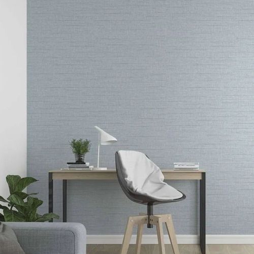 Papel-de-Parede-Ivy-Aspecto-Textil-Azul-6809-40 Papel-de-Parede-Ivy-Aspecto-Textil-Azul-6809-40