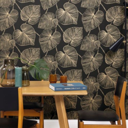 Papel-de-Parede-XXL-Folhagem-Dourado-104539021 Papel-de-Parede-XXL-Folhagem-Dourado-104539021