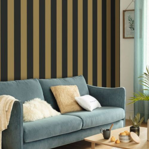 Papel-de-Parede-Basics-II-Listrado-DouradoPreto-104029329 Papel-de-Parede-Basics-II-Listrado-DouradoPreto-104029329