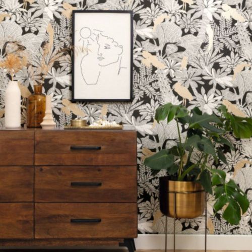 Papel-de-Parede-Moonlight-II-AnimaisFolhagem-BrancoPreto-104269243 Papel-de-Parede-Moonlight-II-AnimaisFolhagem-BrancoPreto-104269243