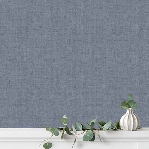 Papel-de-Parede-Lille-Aspecto-Textil-Azul-55101 Papel-de-Parede-Lille-Aspecto-Textil-Azul-55101