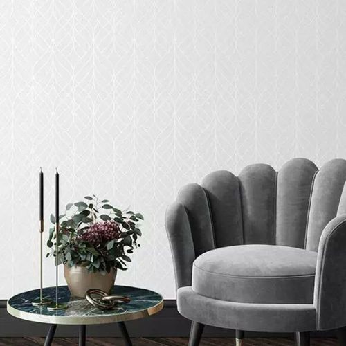 Papel-de-Parede-Lille-Geometrico-Branco-54900 Papel-de-Parede-Lille-Geometrico-Branco-54900