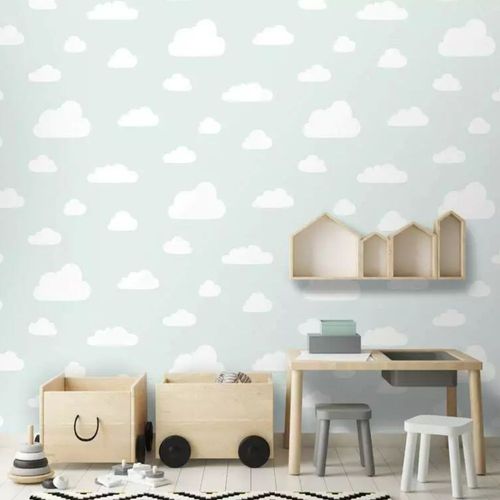 Papel-de-Parede-HF-Petit-Infantil-Azul-61804 Papel-de-Parede-HF-Petit-Infantil-Azul-61804