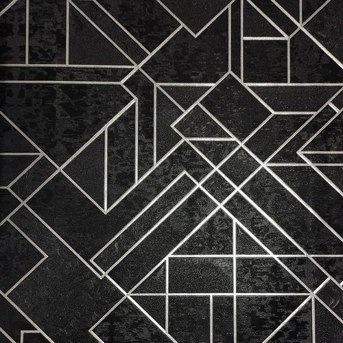 Papel-de-Parede-White-Swan-Geometrico-Preto-WS100304R Papel-de-Parede-White-Swan-Geometrico-Preto-WS100304R