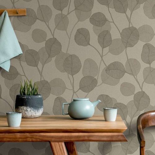 Papel-de-Parede-Up-To-Date-Folhagem-Marrom-34809
