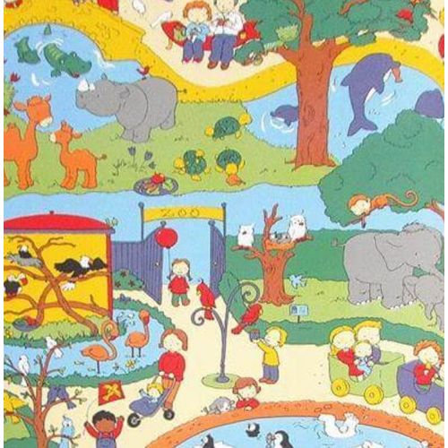 Papel-de-Parede-Safari-Friends-Infantil-Colorido-SF6205 Papel-de-Parede-Safari-Friends-Infantil-Colorido-SF6205