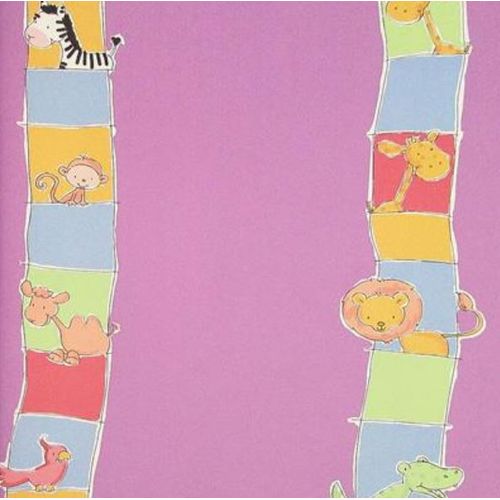 Papel-de-Parede-Safari-Friends-Infantil-Colorido-SF6211 Papel-de-Parede-Safari-Friends-Infantil-Colorido-SF6211