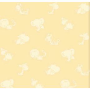 Papel-de-Parede-Safari-Friends-Infantil-Amarelo-SF6221