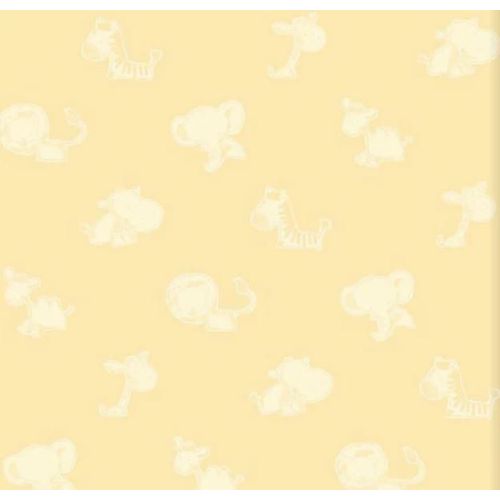 Papel-de-Parede-Safari-Friends-Infantil-Amarelo-SF6221