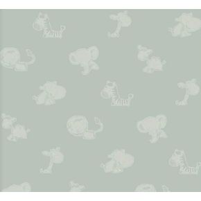 Papel-de-Parede-Safari-Friends-Infantil-Verde-SF6222