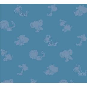 Papel-de-Parede-Safari-Friends-Infantil-Azul-SF6226