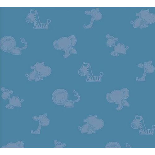Papel-de-Parede-Safari-Friends-Infantil-Azul-SF6226 Papel-de-Parede-Safari-Friends-Infantil-Azul-SF6226