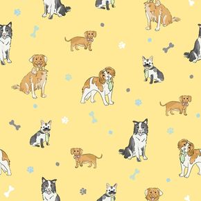 Papel-de-Parede-Bosque-da-Imaginacao-Infantil-Amarelo-80942