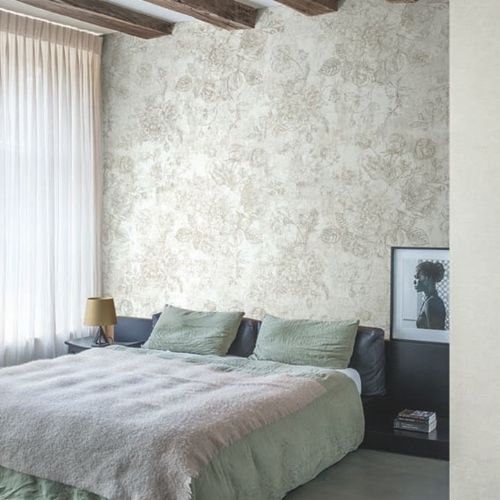 Painel-de-Parede-Bio-Habitat-Floral-Bege-101037 Painel-de-Parede-Bio-Habitat-Floral-Bege-101037