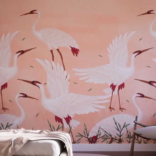 Painel-de-Parede-Bio-Habitat-Animais-Rosa-101046 Painel-de-Parede-Bio-Habitat-Animais-Rosa-101046