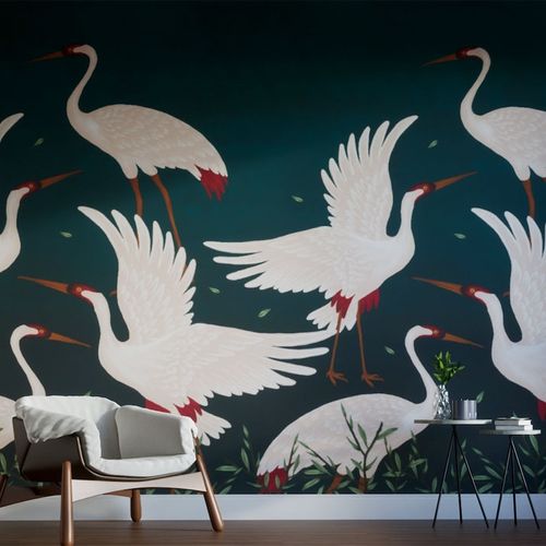 Painel-de-Parede-Bio-Habitat-Animais-Azul-101045 Painel-de-Parede-Bio-Habitat-Animais-Azul-101045