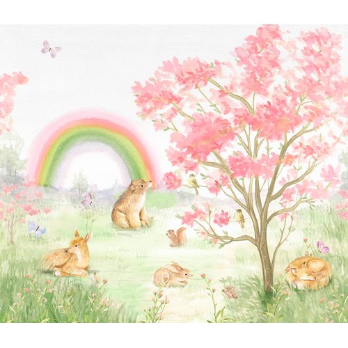 Painel-de-Parede-Natureza-Ludica-Infantil-Rosa-83943 Painel-de-Parede-Natureza-Ludica-Infantil-Rosa-83943