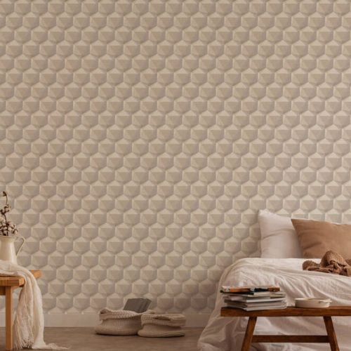 Papel-de-Parede-Antigua-Geometrico-Bege-387485AG Papel-de-Parede-Antigua-Geometrico-Bege-387485AG