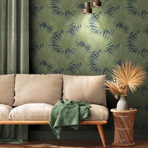 Papel-de-Parede-Antigua-Folhagem-Verde-390905AG Papel-de-Parede-Antigua-Folhagem-Verde-390905AG