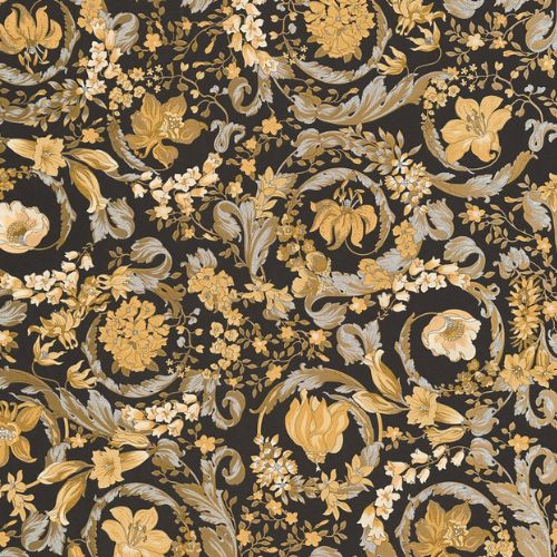 Papel-de-Parede-Versace-V-Floral-Amarelo-387065