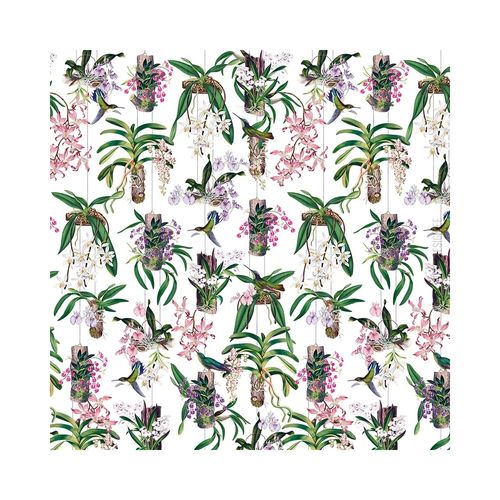 Painel de Parede Leyla Floral Branco LY81683 Painel de Parede Leyla Floral Branco LY81683