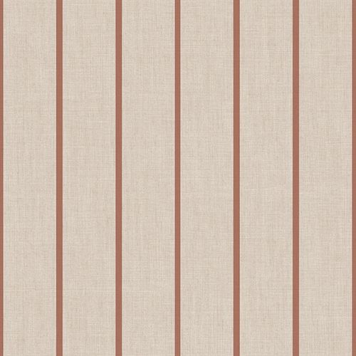 Papel de Parede Top Stripes Listras Cor Bege e Vermelho TS38464